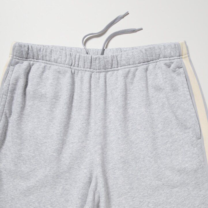 pantaloni da uomo uniqlo side stripe grigi