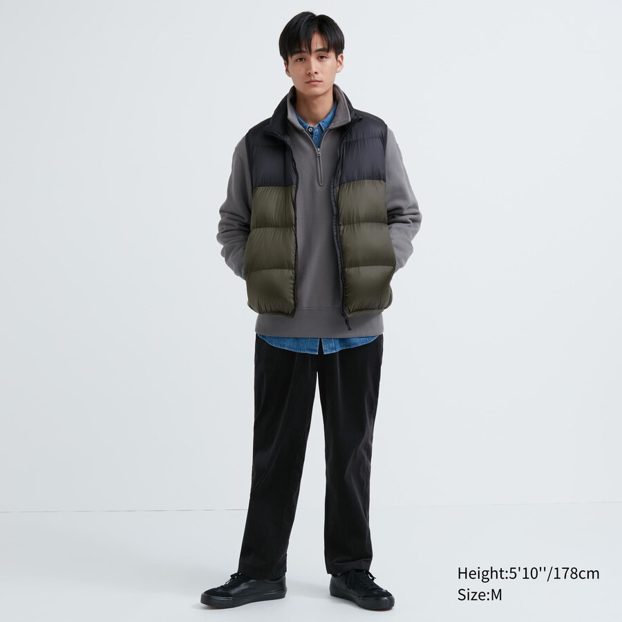 pantaloni da uomo uniqlo corduroy easy alla caviglia neri