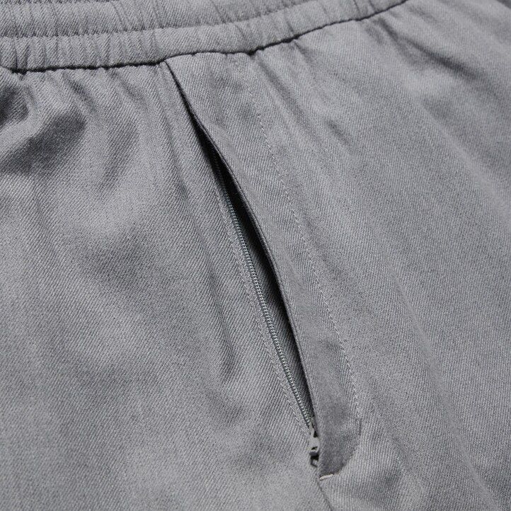 pantaloni uniqlo in flanella alla caviglia da uomo grigi