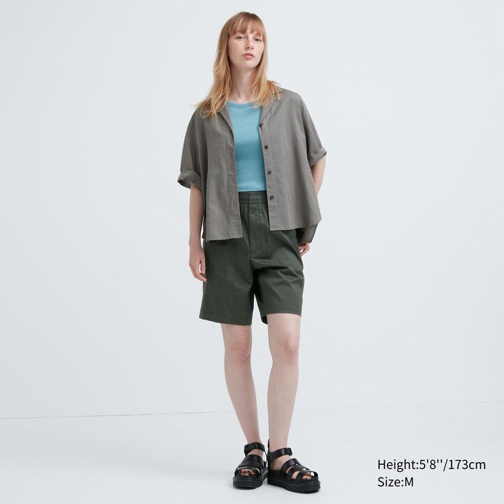 pantaloni da uomo uniqlo dry stretch easys grigio scuro