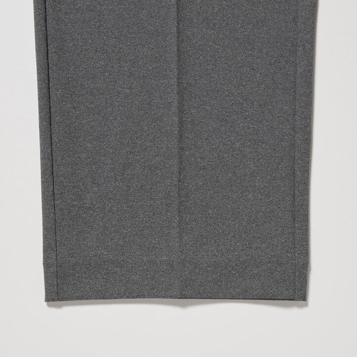pantaloni uniqlo smart ultra stretch alla caviglia da uomo grigi