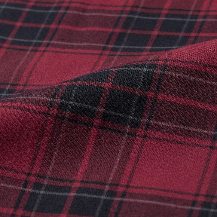 pantaloni uniqlo flannel easy patterned da uomo lunghezza alla caviglia rossi
