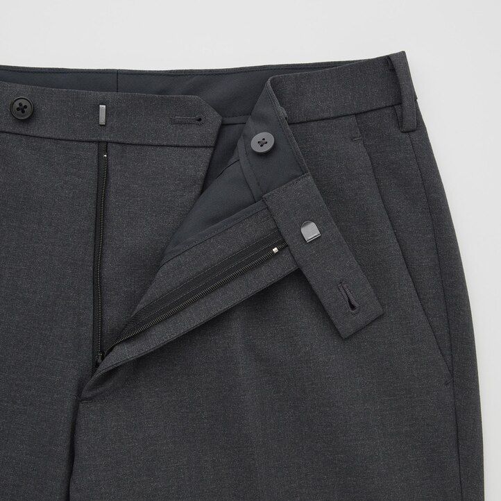 pantaloni uniqlo airsense ultra light wool look da uomo blu navy