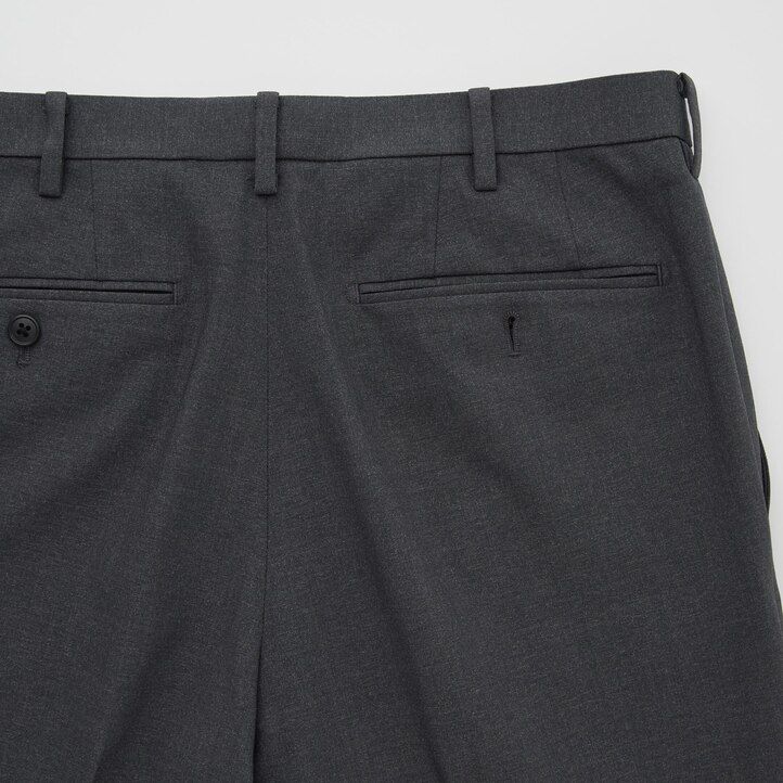 pantaloni uniqlo airsense ultra light wool look da uomo blu navy