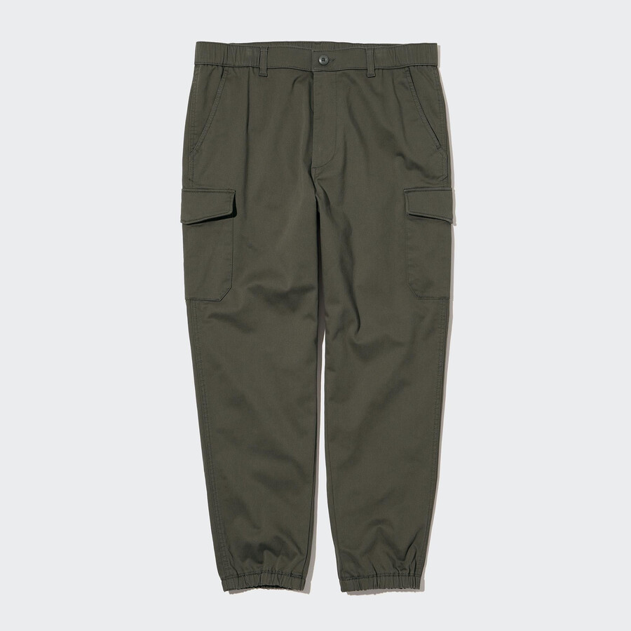 pantaloni da jogging uniqlorgo da uomo colore oliva
