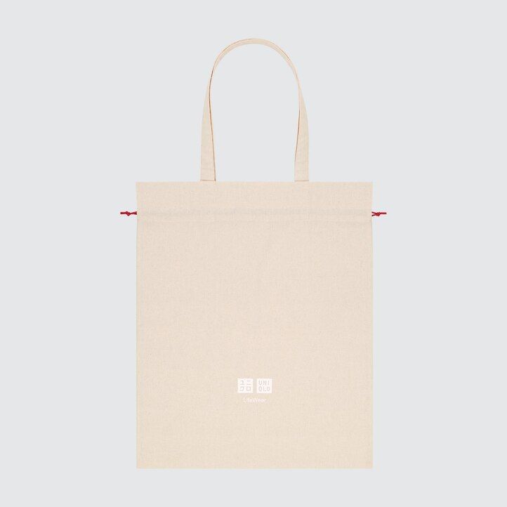 borsa regalo uniqlo bianca riutilizzabile da donna