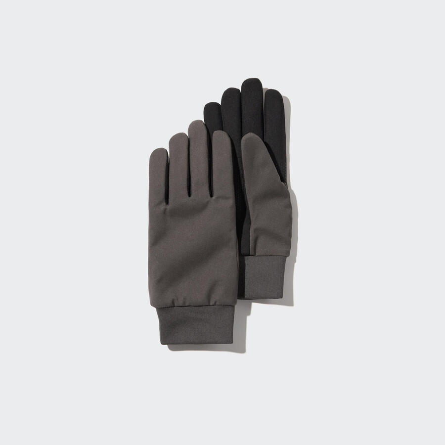 guanti touchscreen uniqlo da donna grigio scuro