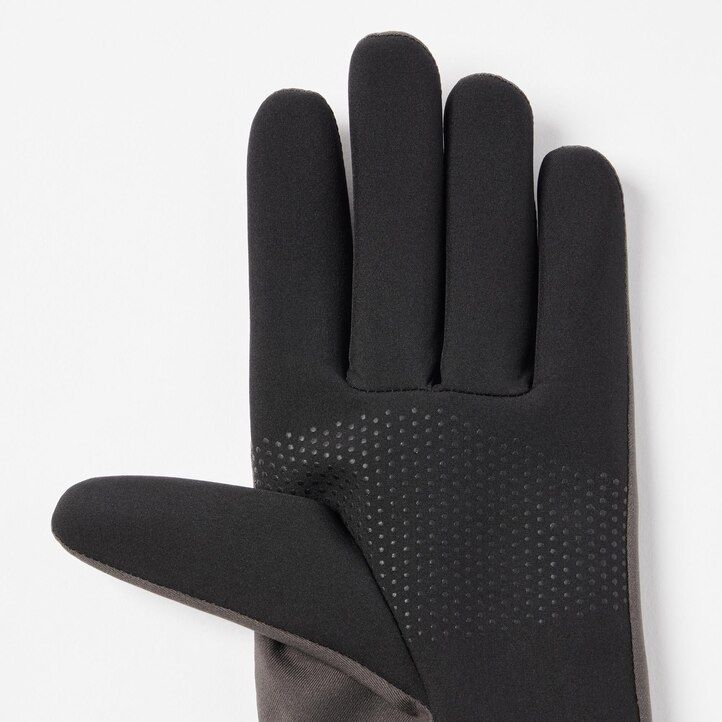 guanti touchscreen uniqlo da donna grigio scuro