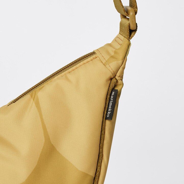 borsa a tracolla rotonda uniqlo mini da donna beige