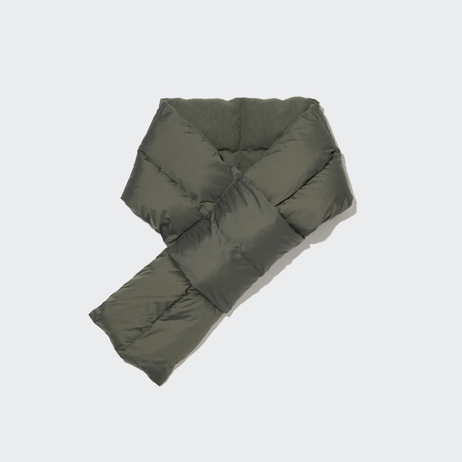 sciarpa imbottita foderata heattech uniqlo borse da donna oliva