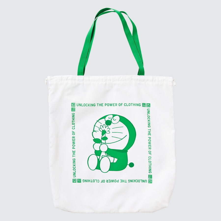 borsa tascabile riciclata uniqlo doraemon ut borse da donna bianche