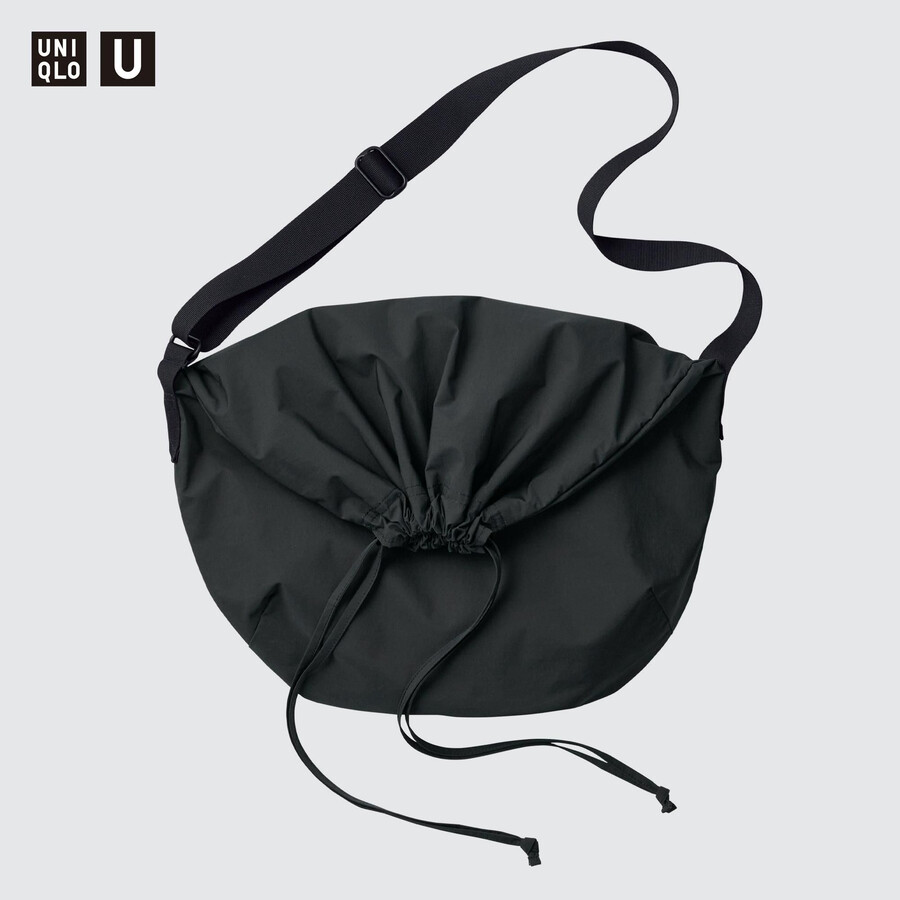 borsa con coulisse uniqlo da donna nera