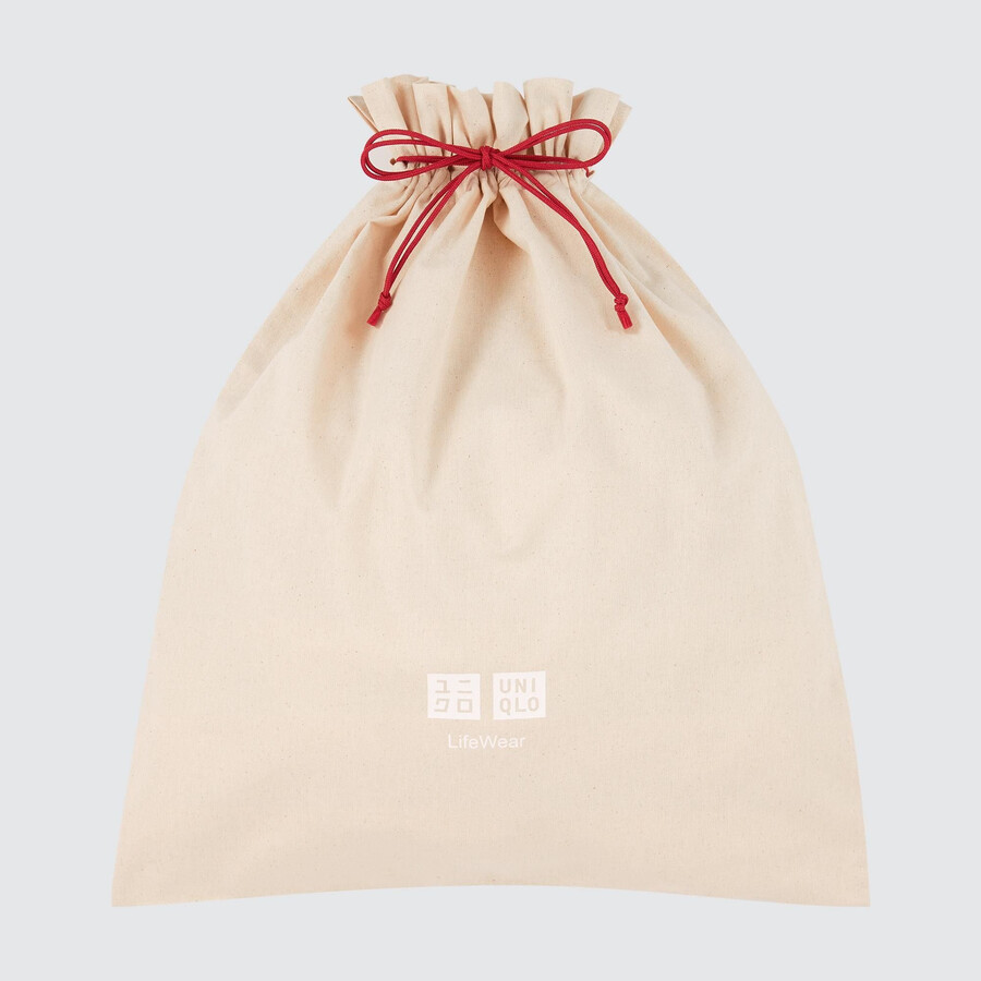 borsa regalo uniqlo bianca riutilizzabile da donna