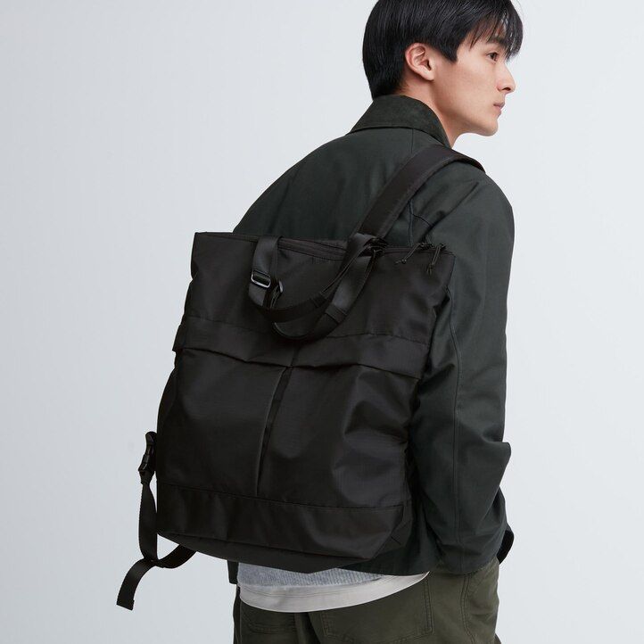 borsa multiuso uniqlo two way nera da donna