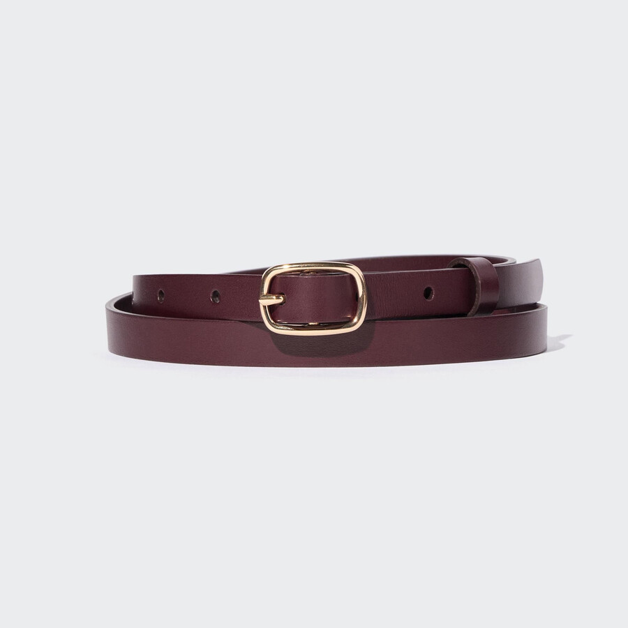 borse da donna uniqlo skinny belt bordeaux