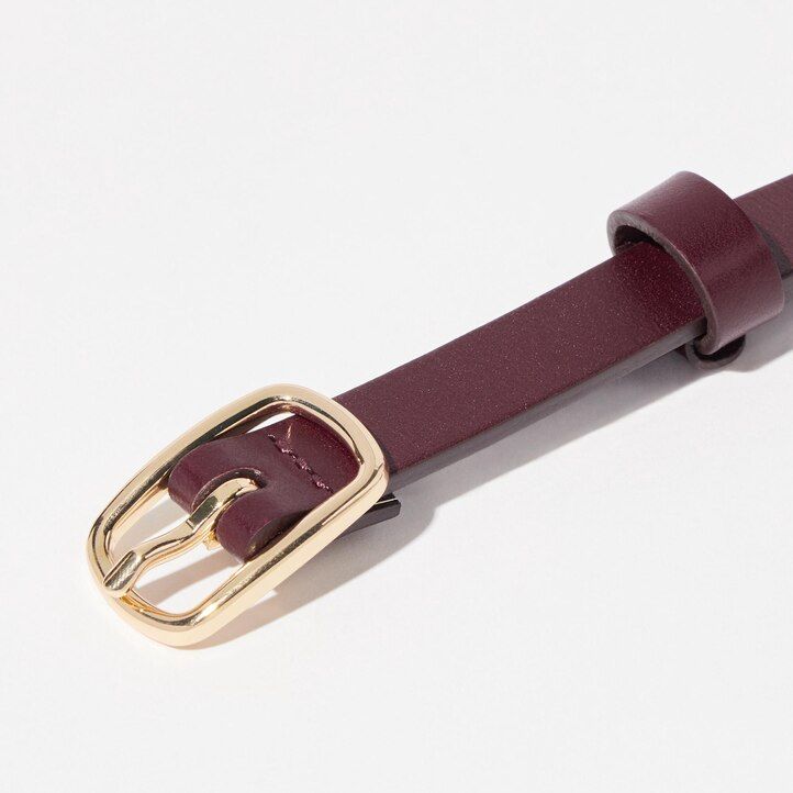 borse da donna uniqlo skinny belt bordeaux