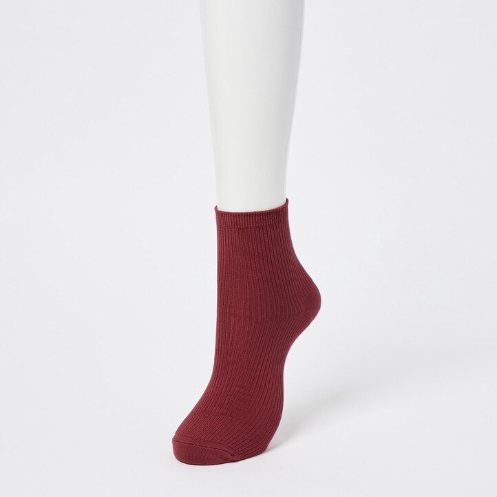 uniqlo crew ribbed - tre paia di calzini da donna bianchi
