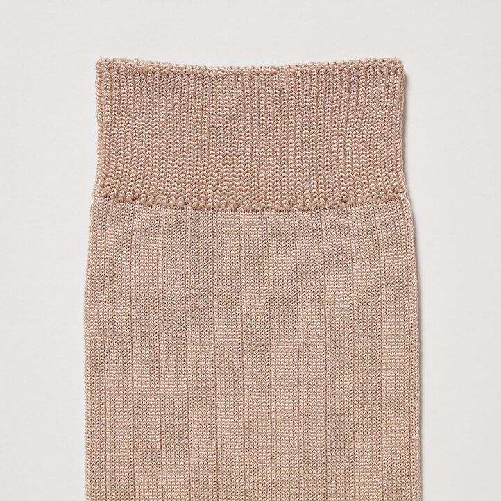 calzini bianchi a coste uniqlo da donna tre paia