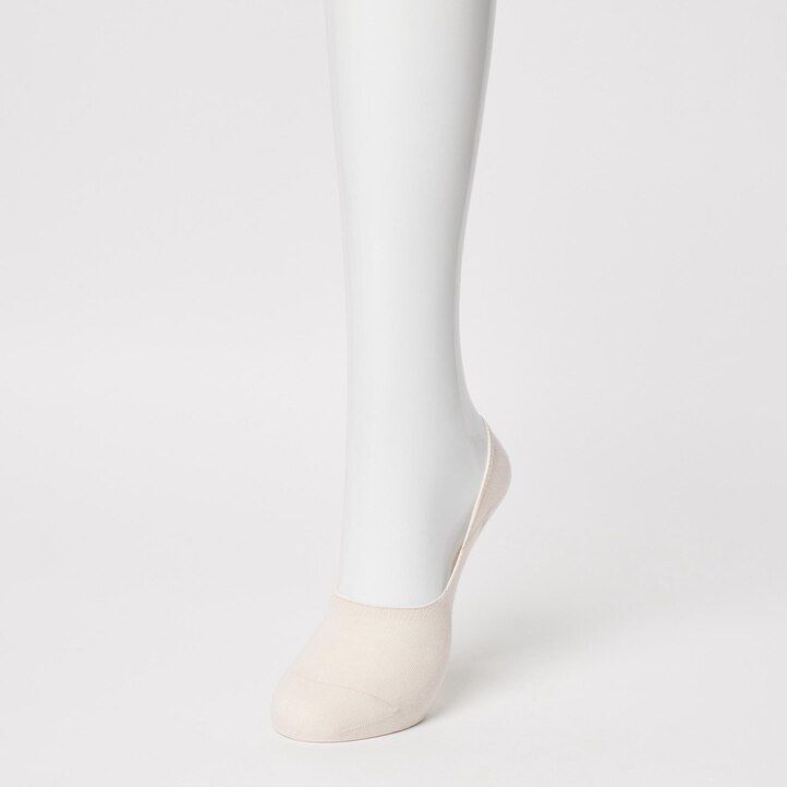 calzini bianchi uniqlo invisible no show da donna tre paia