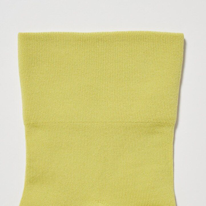 calzini uniqlo crew tapered da donna tre paia colore verde