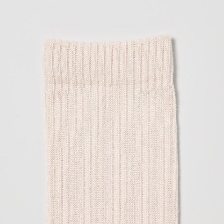 uniqlo calzini a coste da donna tre paia bianchi