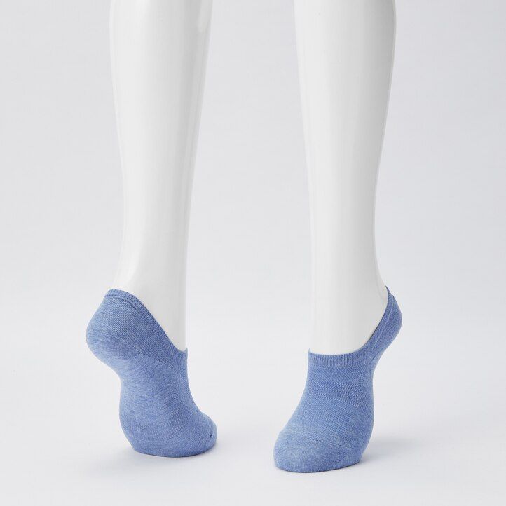 calzini uniqlo mesh invisible da donna tre paia bianchi