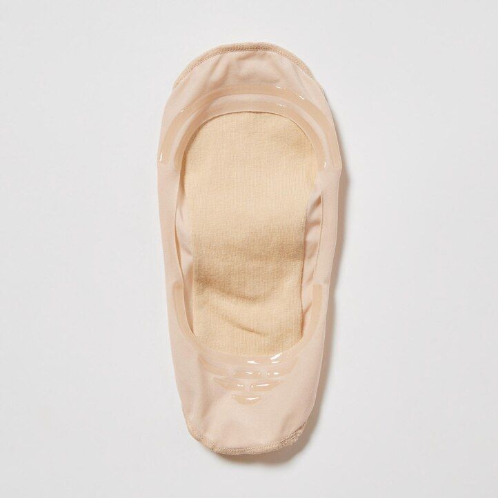 calzini invisibili trasparenti uniqlo beige tre paia da donna