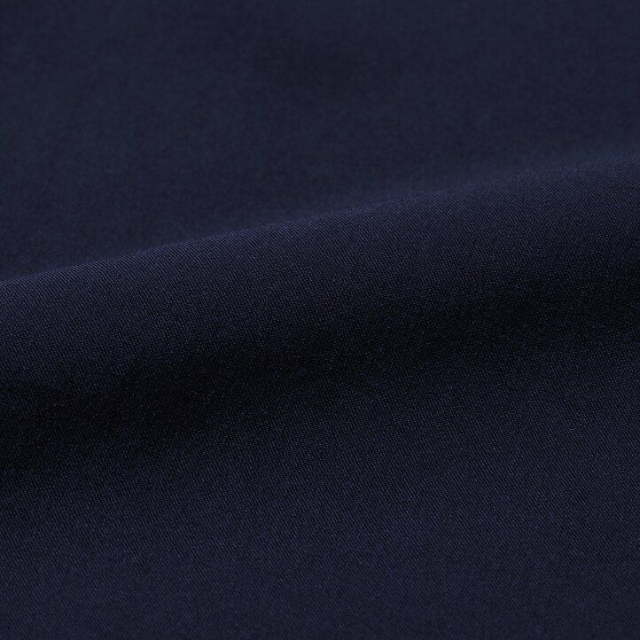 blusa da donna uniqlo in rayon oliva con colletto alla coreana e maniche 34
