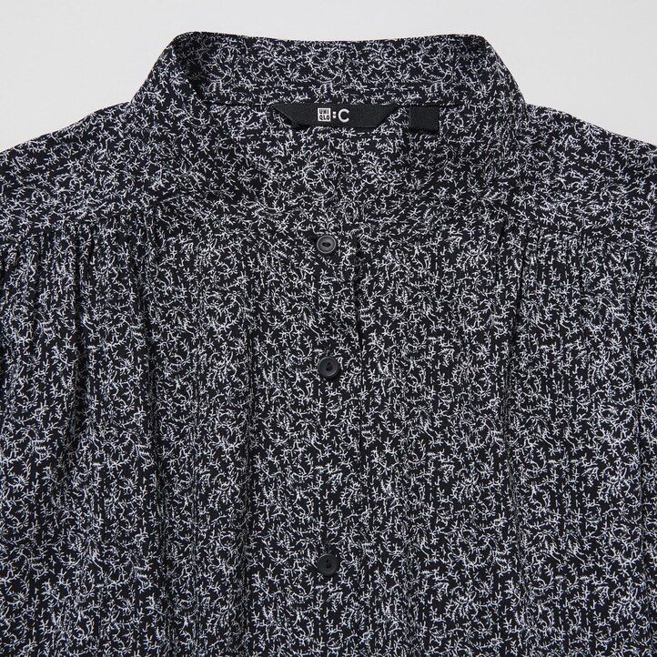 blusa da donna uniqlo stampata blu