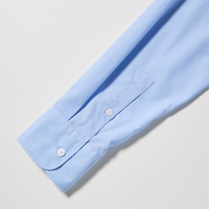 blusa da donna uniqlo in cotone extra fine blu