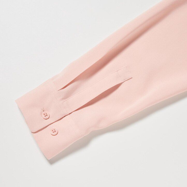blusa con maniche in rayon uniqlo da donna rosa