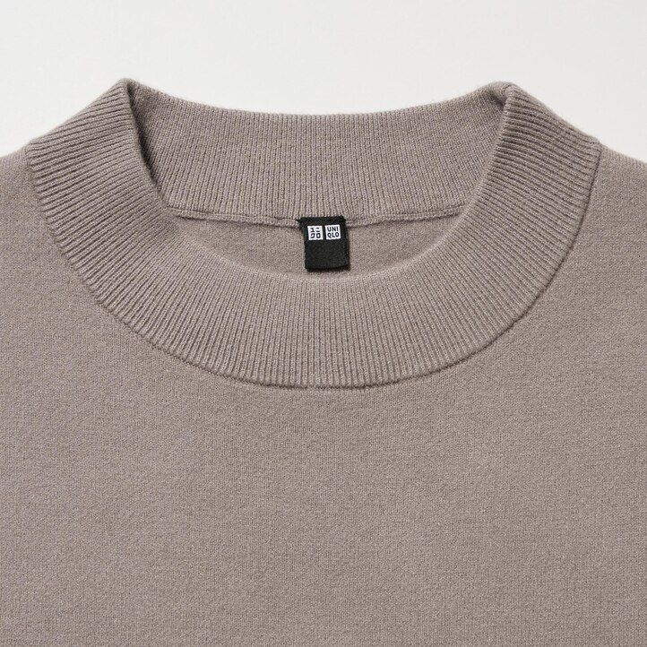abito da donna uniqlo souffle yarn con maniche lisce verde