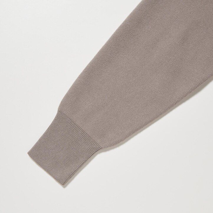 abito da donna uniqlo souffle yarn con maniche lisce verde