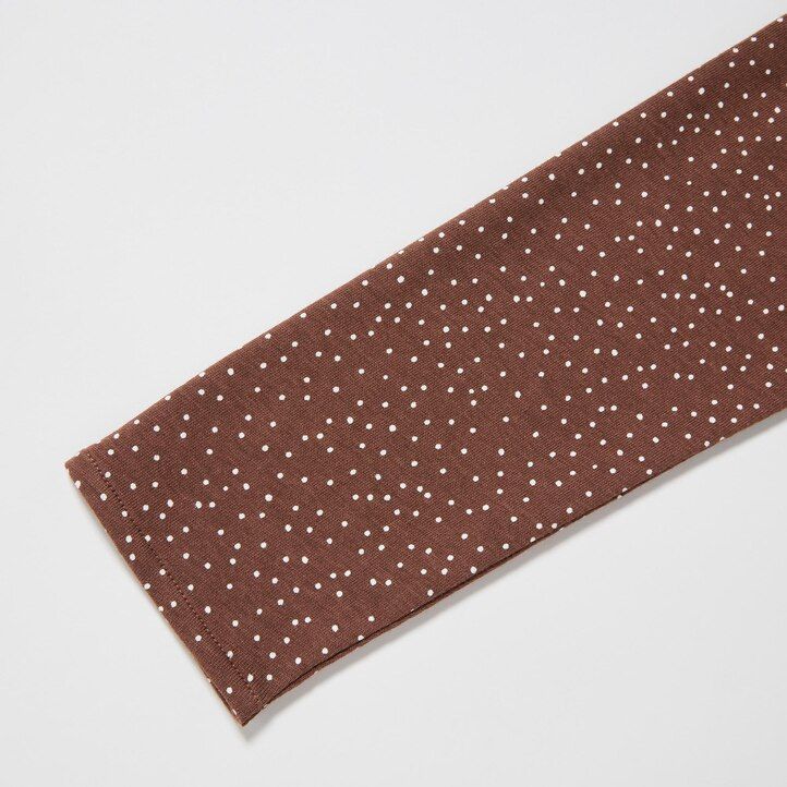abito da donna uniqlo marrone con maniche stampate