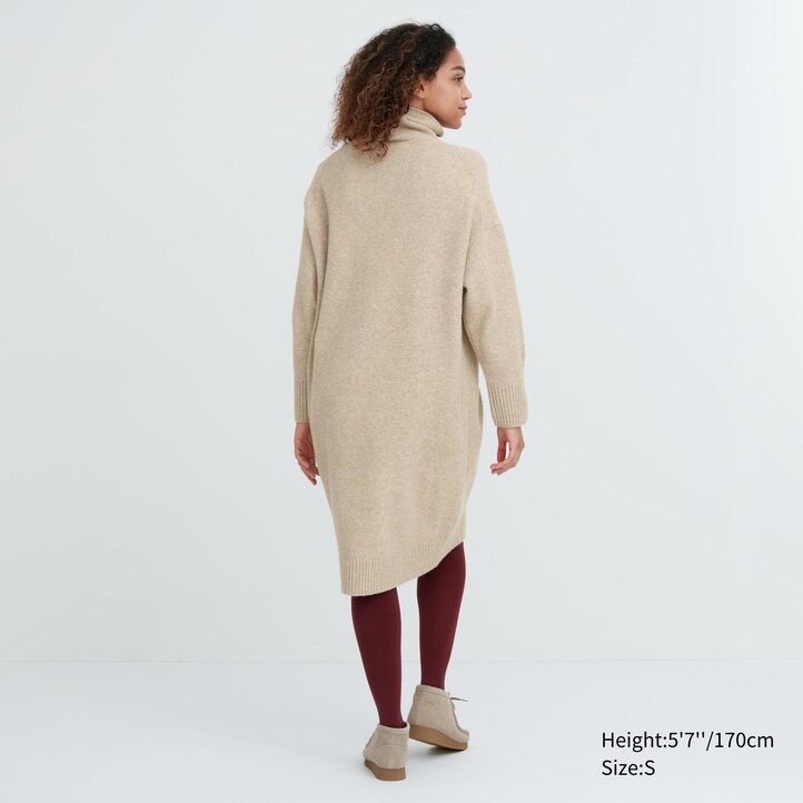 abito da donna uniqlo souffle yarn con maniche verdi