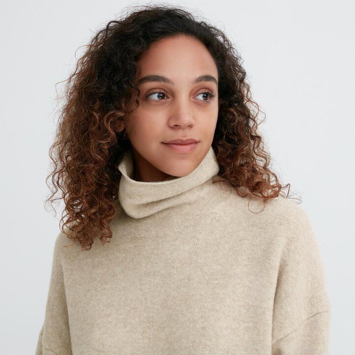abito da donna uniqlo souffle yarn con maniche verdi