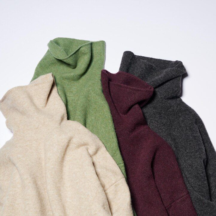 abito da donna uniqlo souffle yarn con maniche verdi