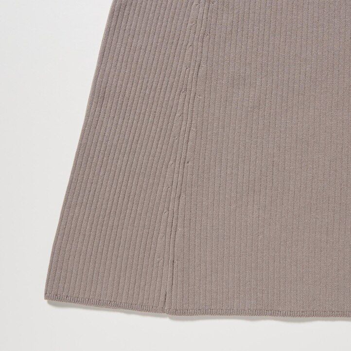 abito da donna senza maniche in maglia di misto cotone uniqlo rosso