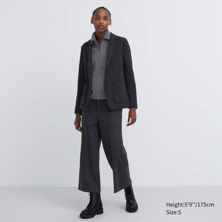 giacche da donna in jersey spazzolato uniqlo nere