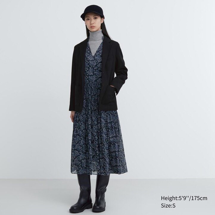 giacche da donna in jersey spazzolato uniqlo nere
