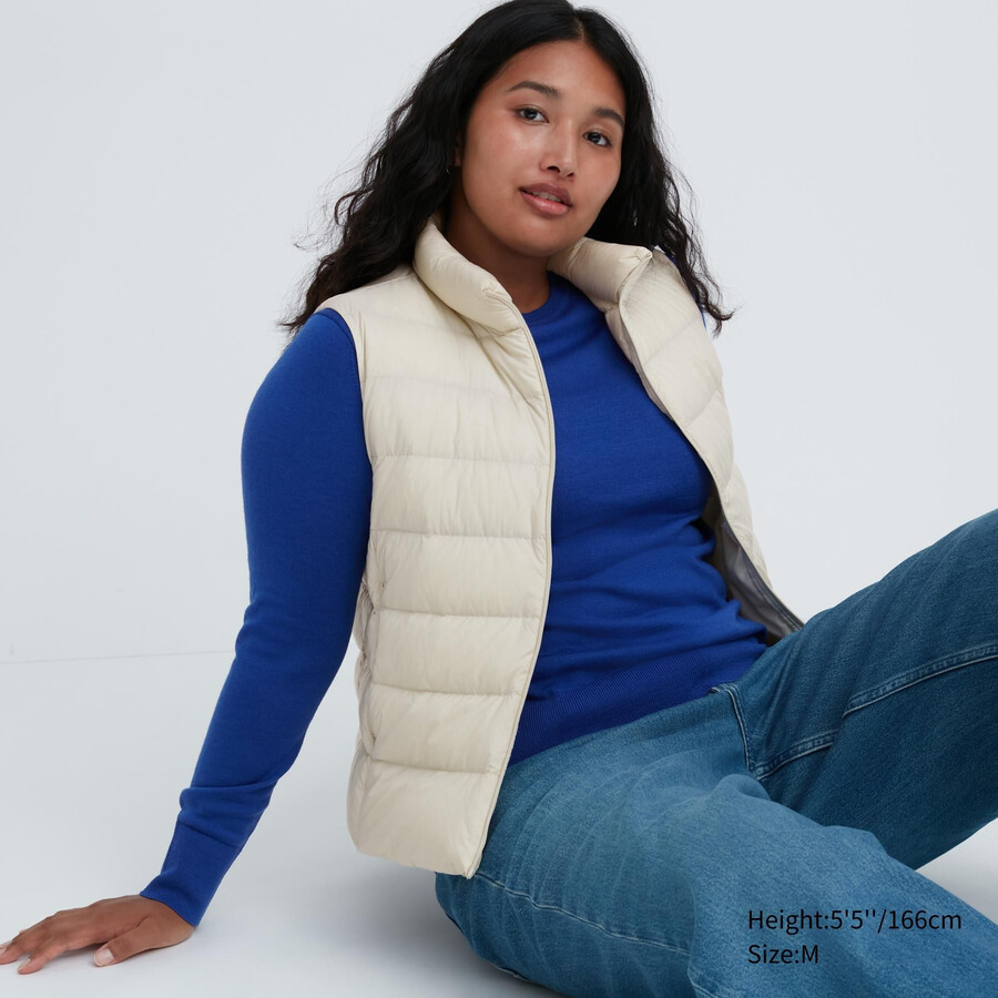 piumini uniqlo ultra light da donna bianchi