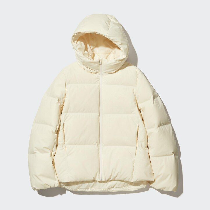 piumini senza cuciture uniqlo da donna colore oliva