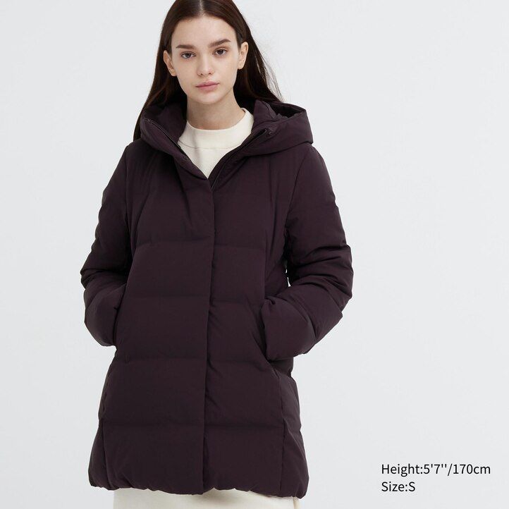 piumino senza cuciture uniqlo da donna nero