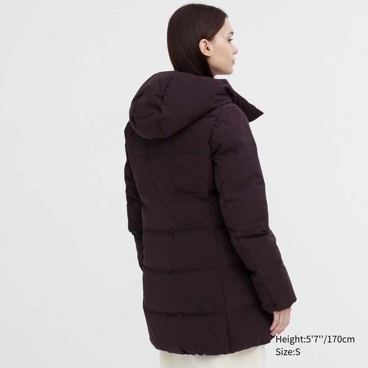 piumino senza cuciture uniqlo da donna nero