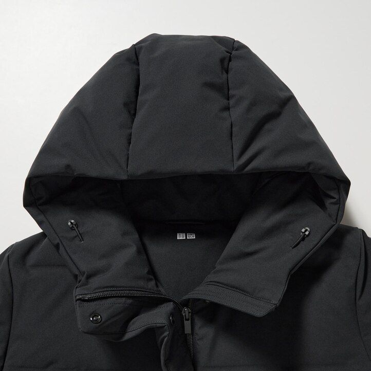 piumino senza cuciture uniqlo da donna nero