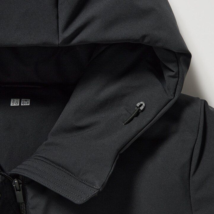piumino senza cuciture uniqlo da donna nero