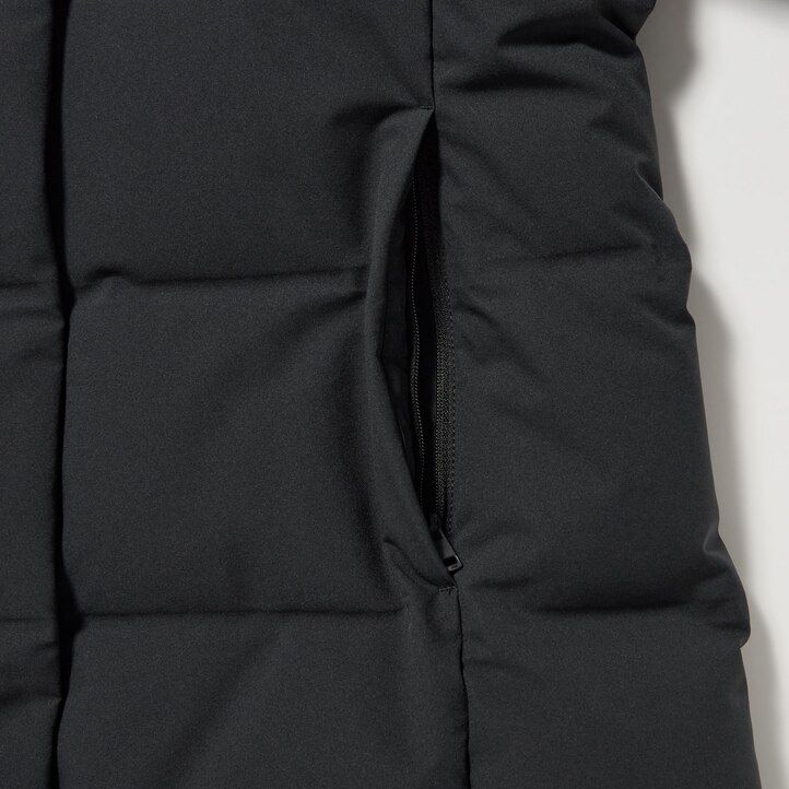 piumino senza cuciture uniqlo da donna nero
