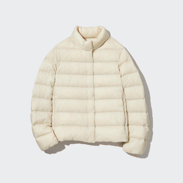 piumino ultraleggero uniqlo da donna beige
