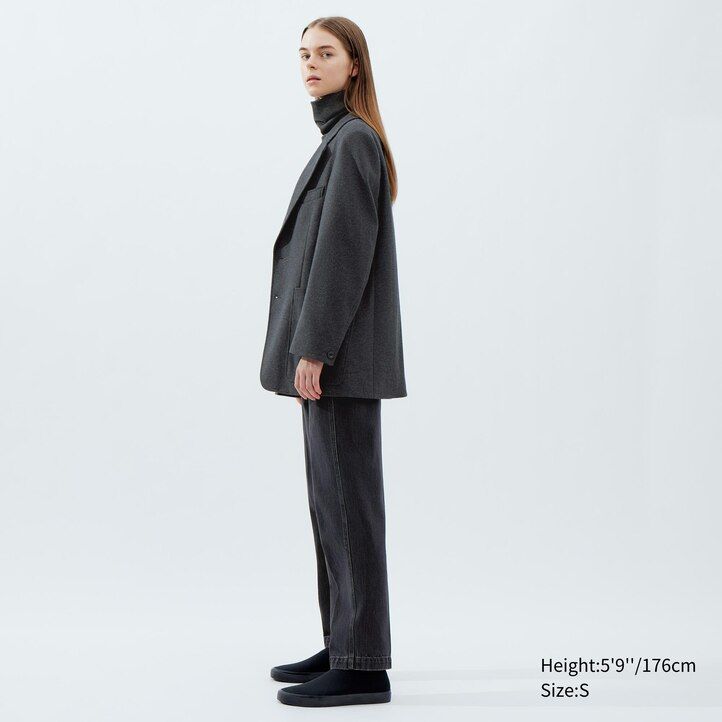 giacche da donna su misura uniqlo jersey marrone scuro