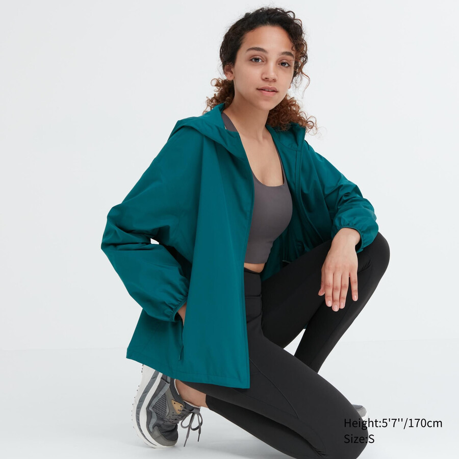 giacche tascabili con protezione uv uniqlo da donna verde -
